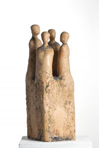 Gruppe in Steinzeug-Keramik
