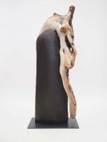 Skulptur mit Schwemmholz