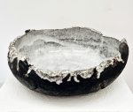 Schale schwarz mit Innenglasur weiss